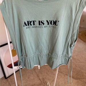 Zara Women's Mint Green Tank Top